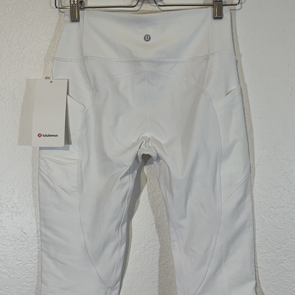 LULULEMON All the Right Places High-Rise Drawcord Waist Crop White Size 8 NWT - Picture 8 of 12